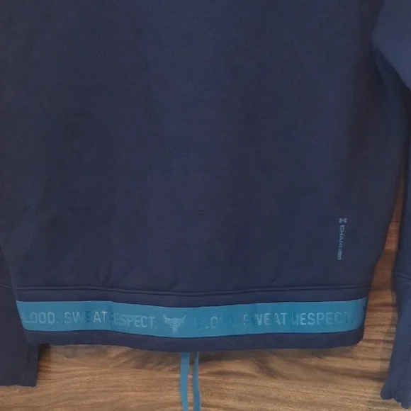 Under Armour x Project Rock XS Cropped Baggy Crewneck Workout Sweatshirt - Picture 8 of 8